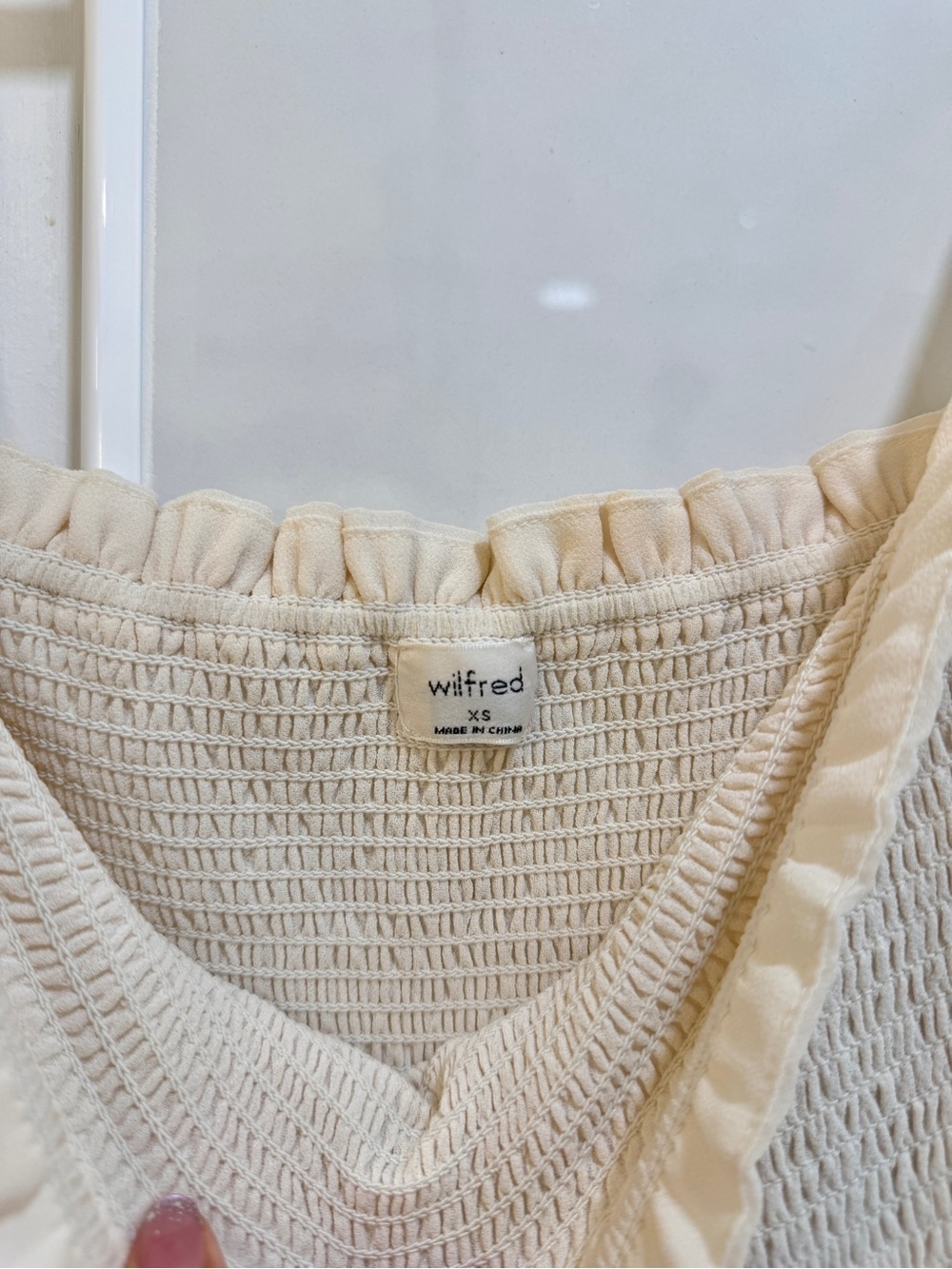 Aritzia Wilfred Birch Puff Sleeve Mini Dress - Picture 3 of 4